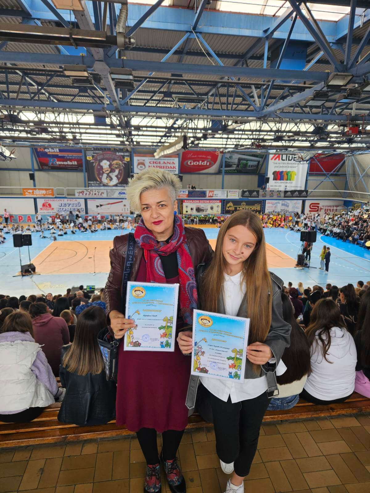 Ученица Сара Ђурић освојила је 3. мјесто за шта је примила диплому и пригодан поклон